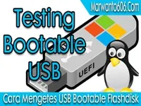 Cara Mengetes USB Bootable Flashdisk