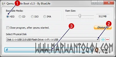 Cara Mengetes USB Bootable Flashdisk Qemu Simple Boot v1.3