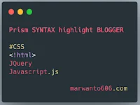 Cara Pasang Syntax Highlight di Blogger