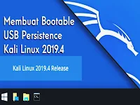 Membuat Bootable USB Persistence Kali Linux 2019.4