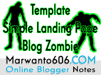 Template Simple Landing Page Blog Zombie