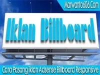 Cara Pasang iklan Adsense Billboard Responsive