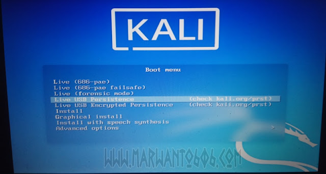 Membuat Bootable USB Persistence Kali Linux 2019.4